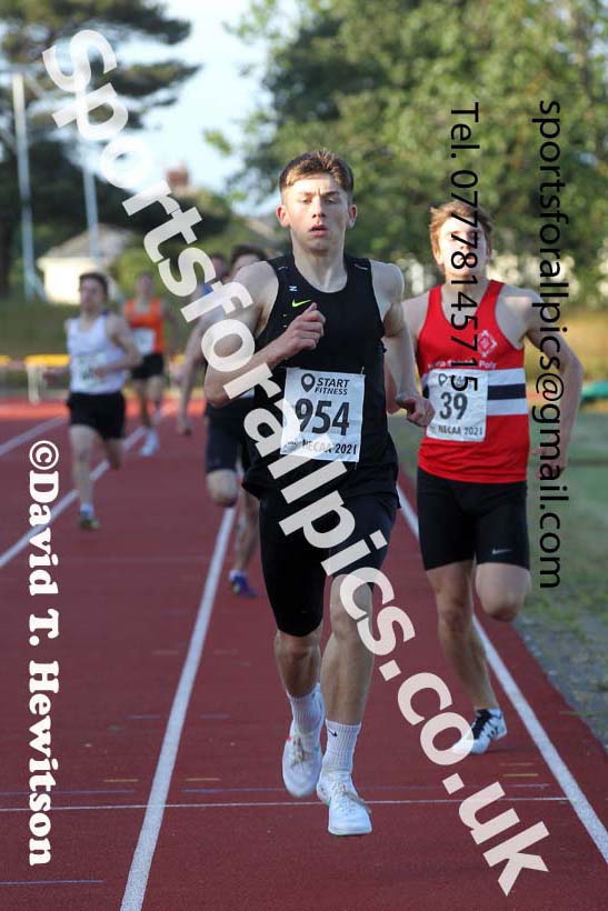 800 metres, 2021 North East Grand Prix No.4, Monkton, Wednesday, June 30th. Photo: David T. Hewitson/Sports for All Pics